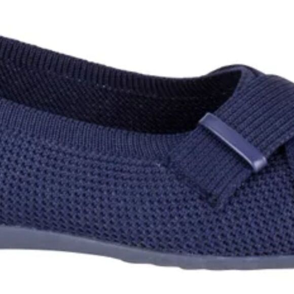 Gloria Vanderbilt Women's 10 Debbie Stretch Knit Flat Lightweight Navy Blue NIB - Picture 5 of 8